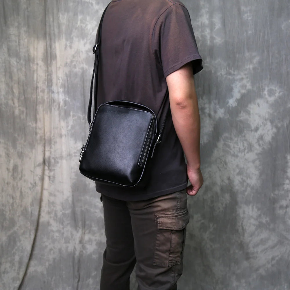 Sac Besace Noir Homme
