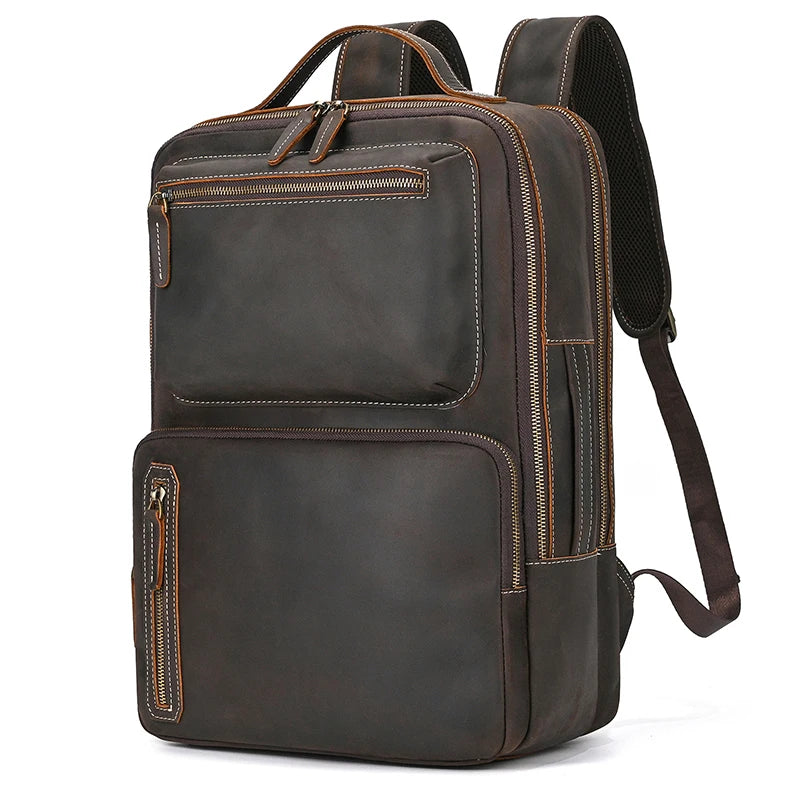 Sac a Dos Cuir Noir Homme Alex