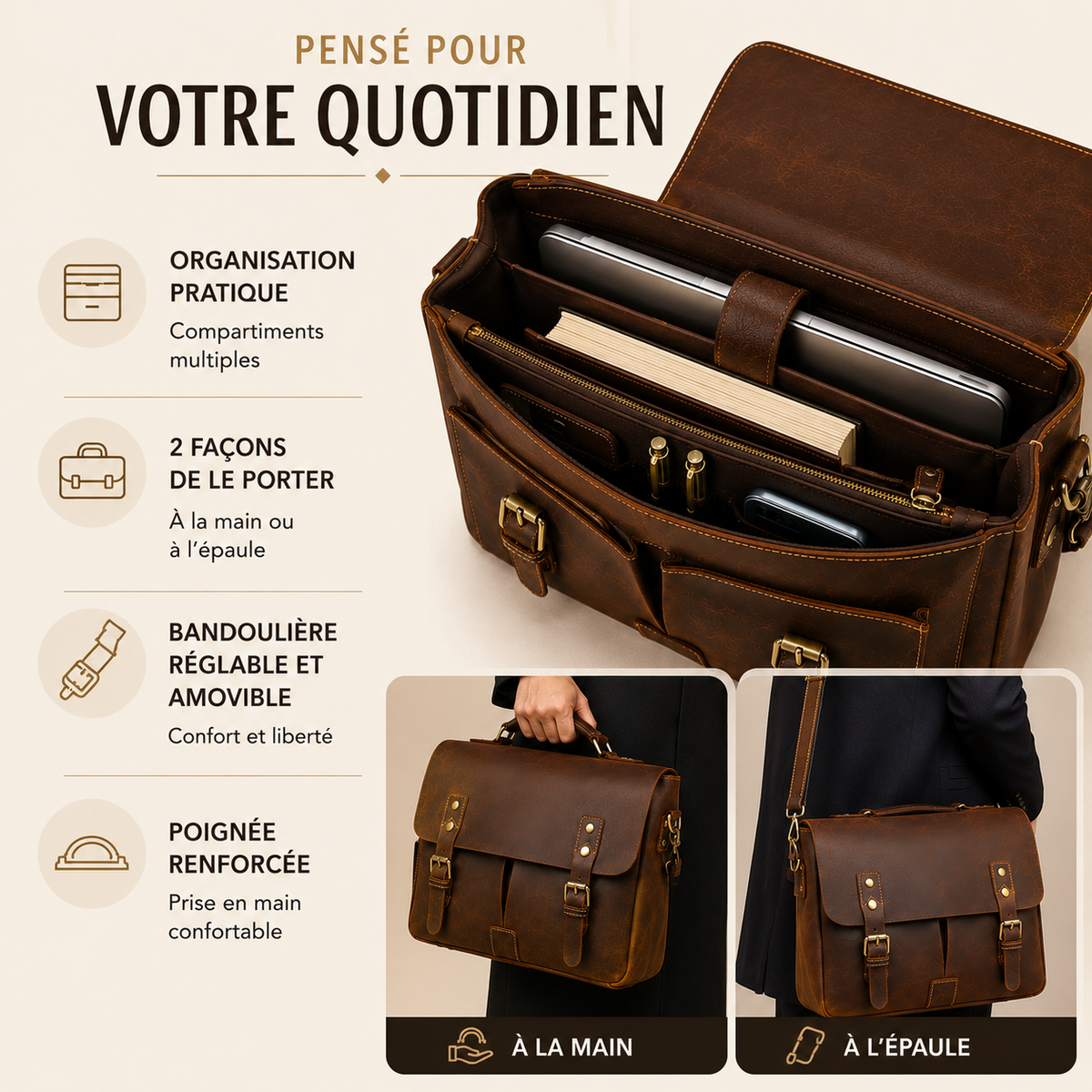 cuir homme