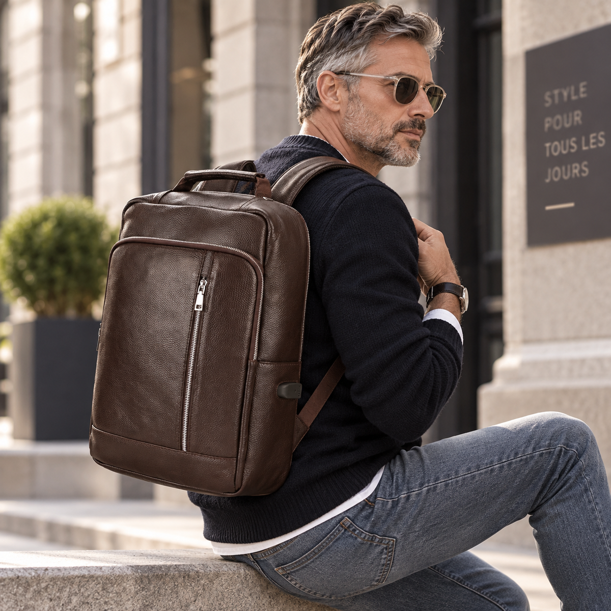 Petit Sac a Dos Cuir Homme