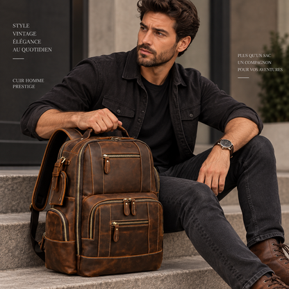 Sac a Dos en Cuir pour Homme