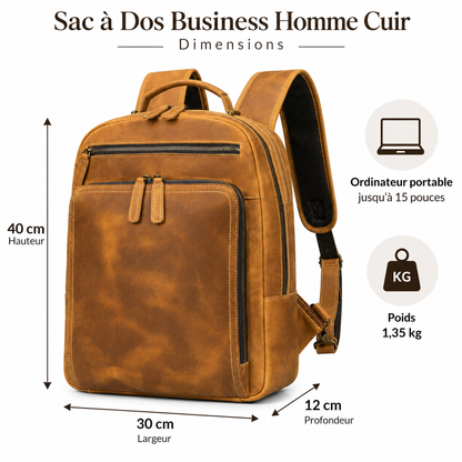 Sac a Dos Business Homme Cuir