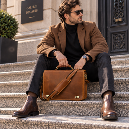 Sac Homme Ordinateur Cuir