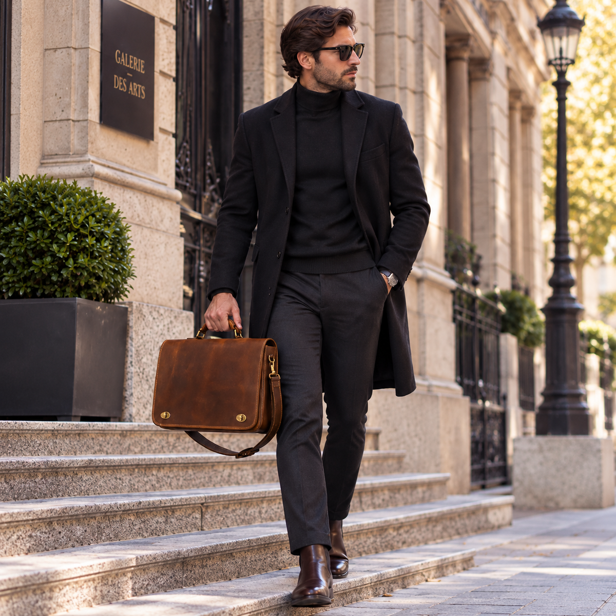 Sac Homme Ordinateur Cuir