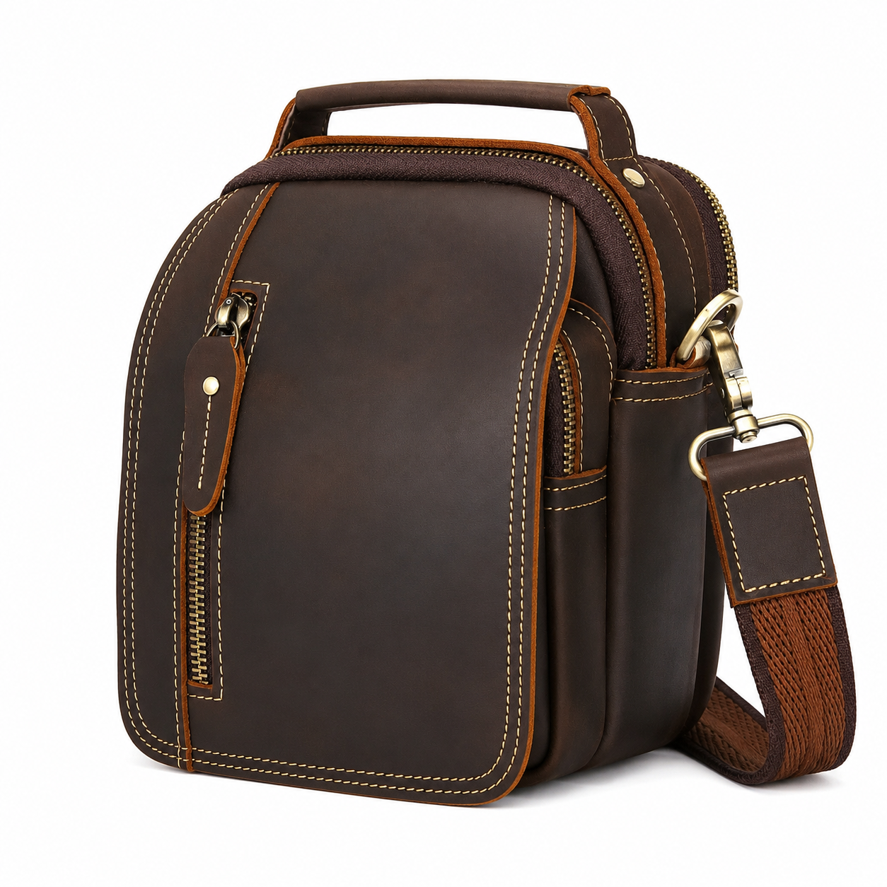 Petit Sac Bandoulière Homme Cuir