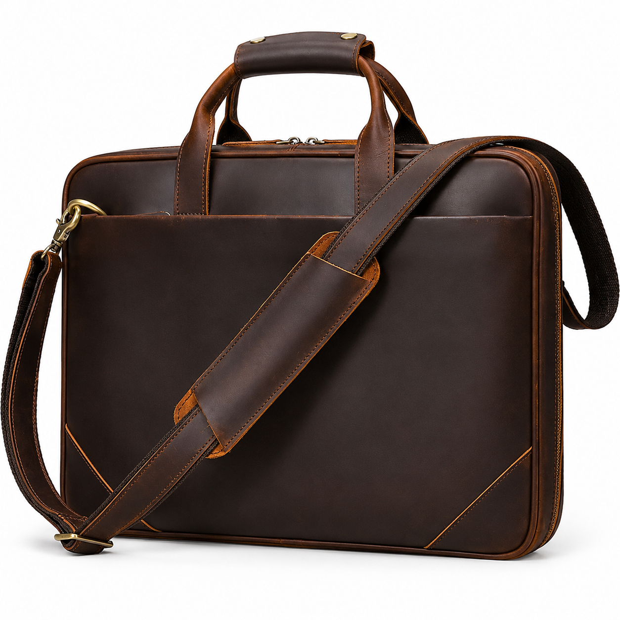 Sac Ordinateur Homme Cuir Marron