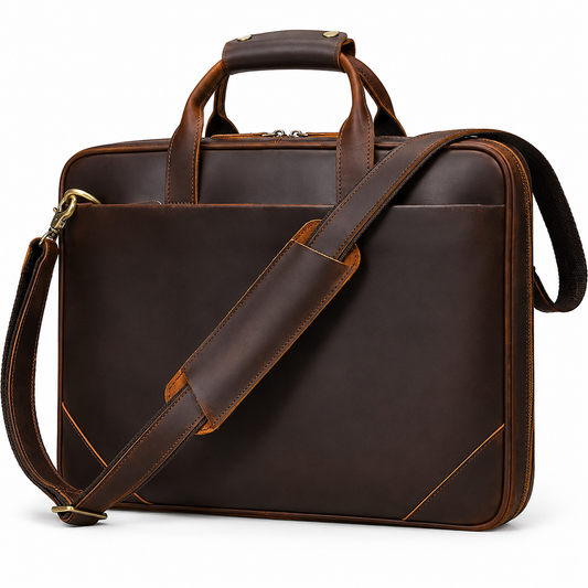 Sac Ordinateur Homme Cuir Marron