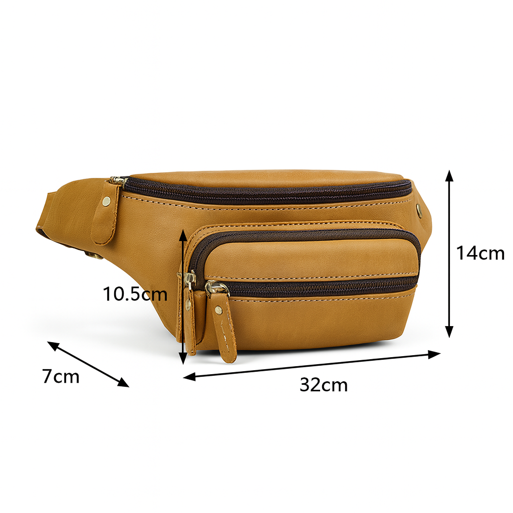 Sacoche Banane en Cuir Homme