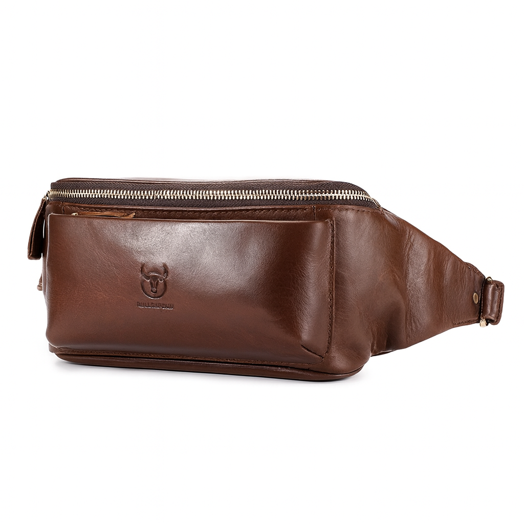 Sacoche Homme Banane Cuir