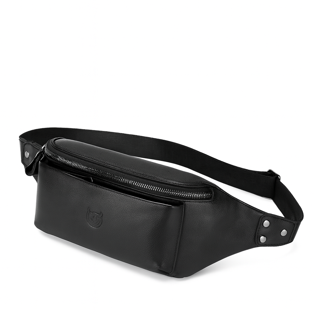 Sacoche Homme Banane Cuir