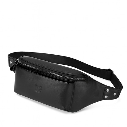 Sacoche Homme Banane Cuir