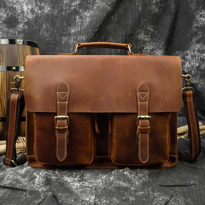 Sac Ordinateur en Cuir Homme