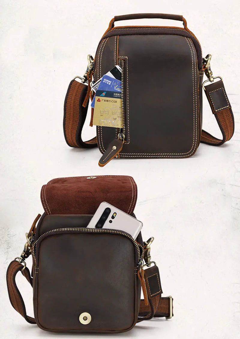 Petit Sac Bandoulière Homme Cuir