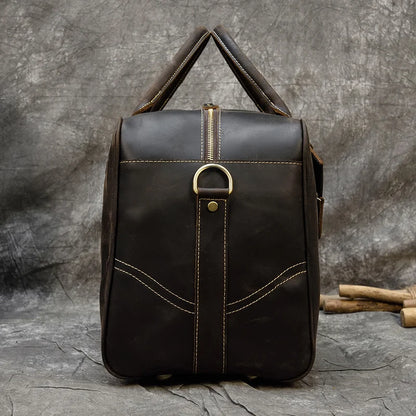 Sac de Voyage Cuir Marron Homme
