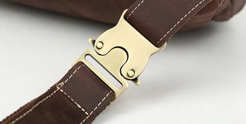 Sac Banane Cuir Noir Homme