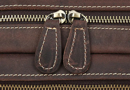 Sac Banane Cuir Noir Homme