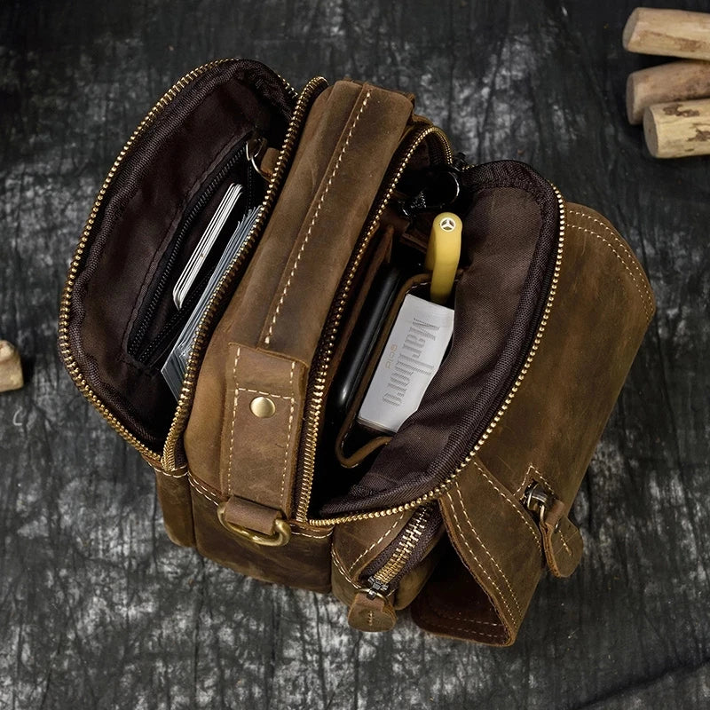 Petit Sac Bandoulière Homme Cuir