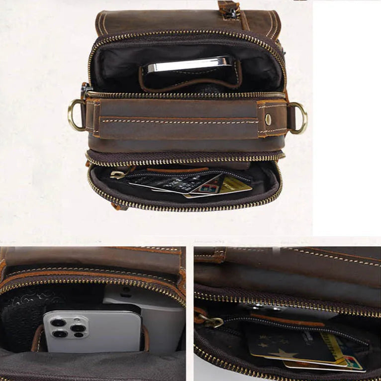 Petit Sac Bandoulière Homme Cuir