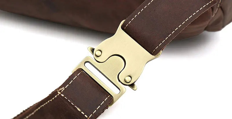 Sac Banane Cuir Noir Homme