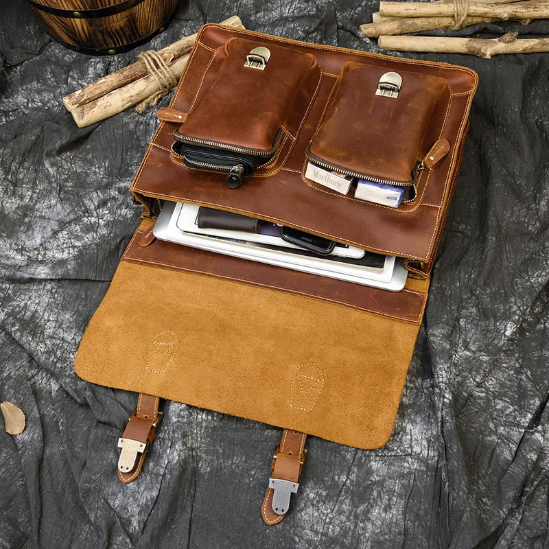 Sac Ordinateur en Cuir Homme
