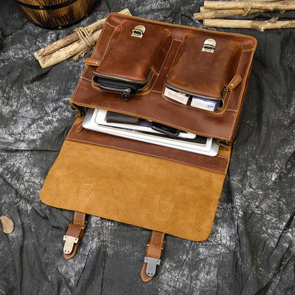 Sac Ordinateur en Cuir Homme