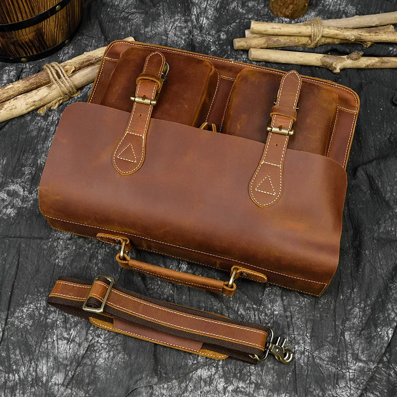 Sac Ordinateur en Cuir Homme