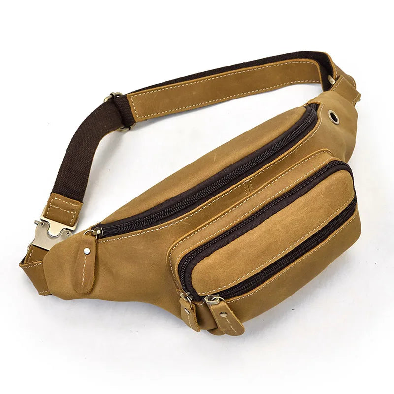 Sacoche Banane en Cuir Homme