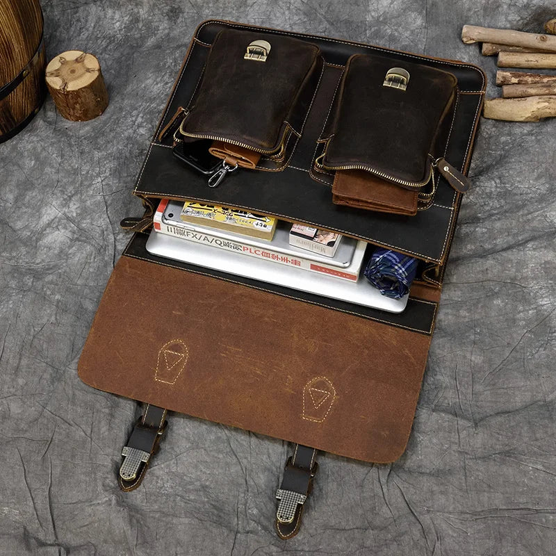 Sac Ordinateur en Cuir Homme