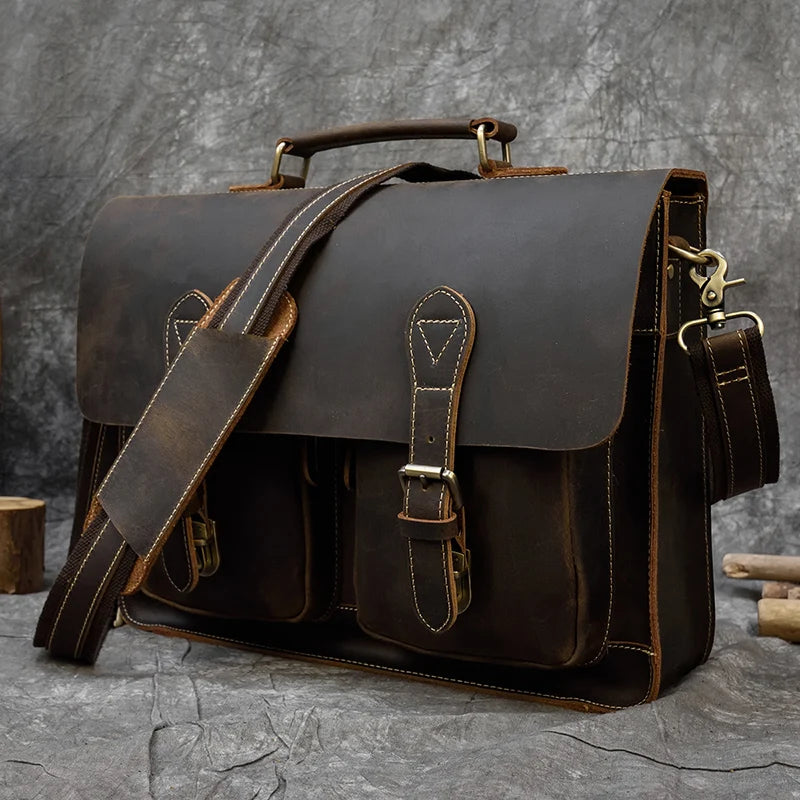 Sac Ordinateur en Cuir Homme