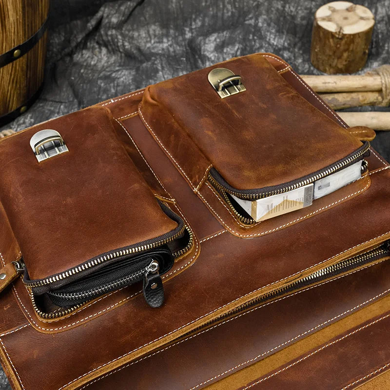 Sac Ordinateur en Cuir Homme