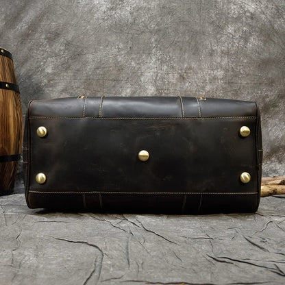 Sac de Voyage Cuir Marron Homme