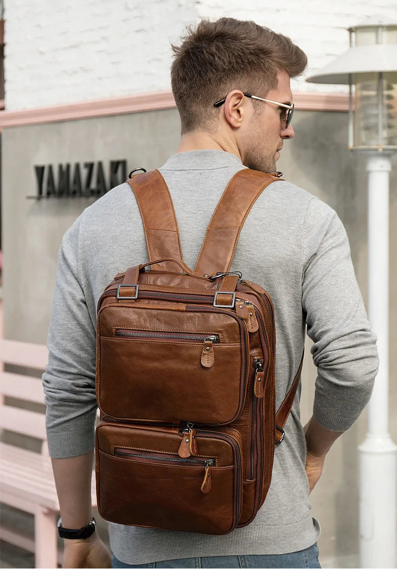 Sac à Dos Ordinateur Cuir Homme