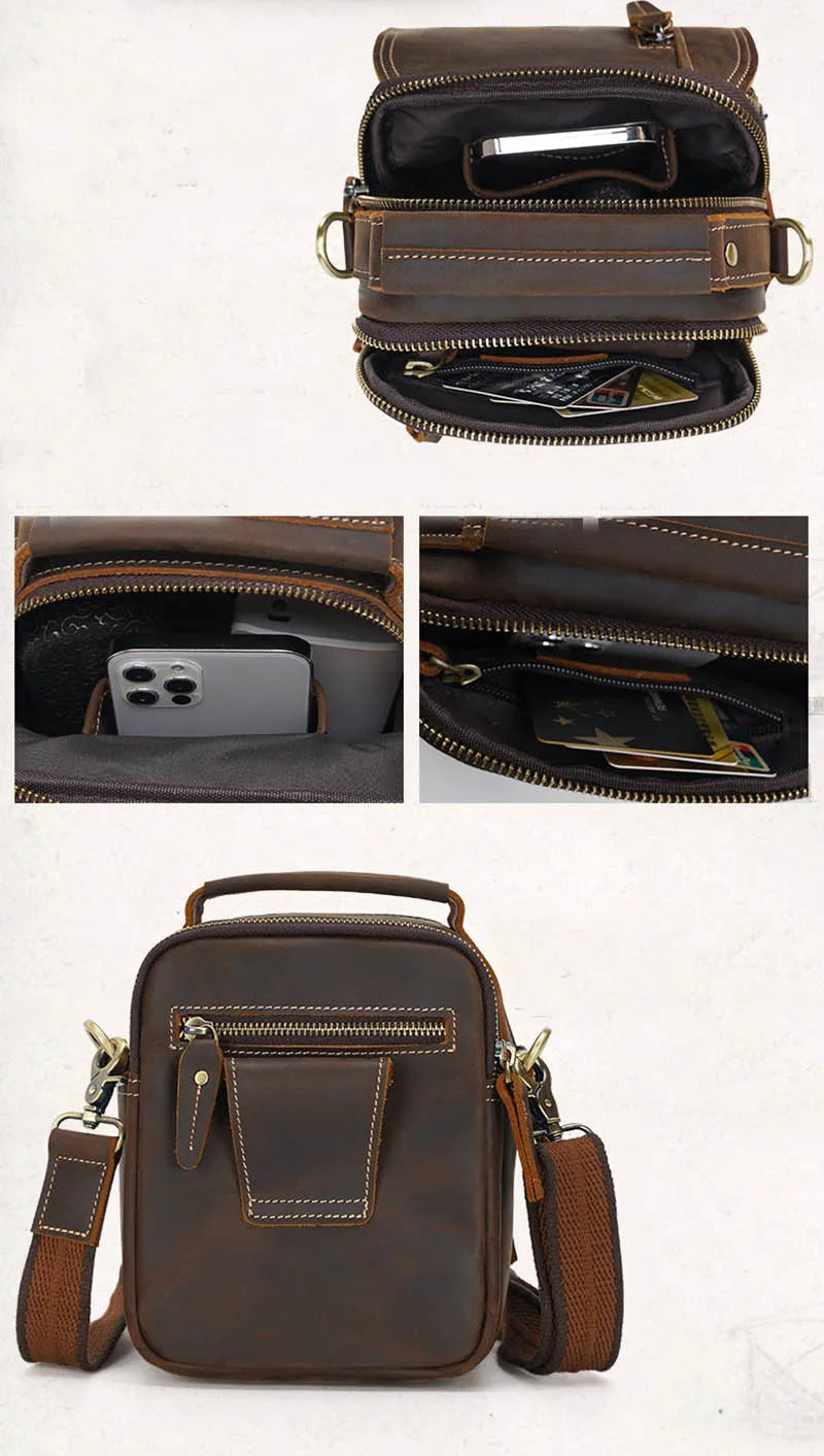 Petit Sac Bandoulière Homme Cuir