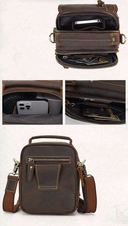 Petit Sac Bandoulière Homme Cuir