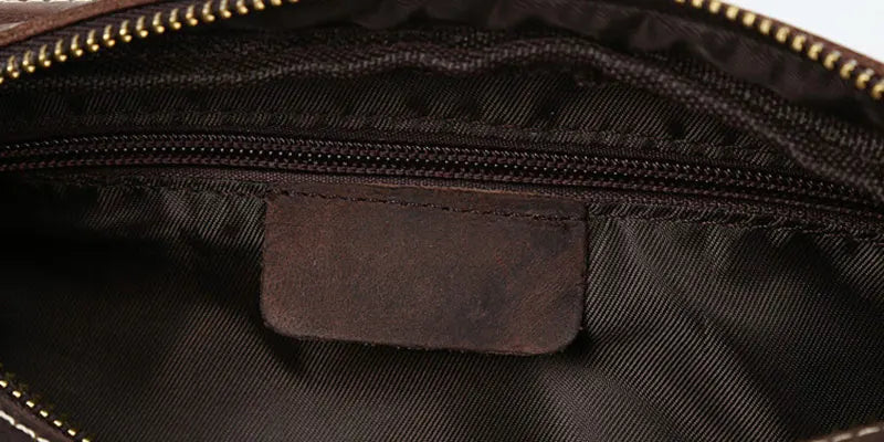 Sac Banane Cuir Noir Homme