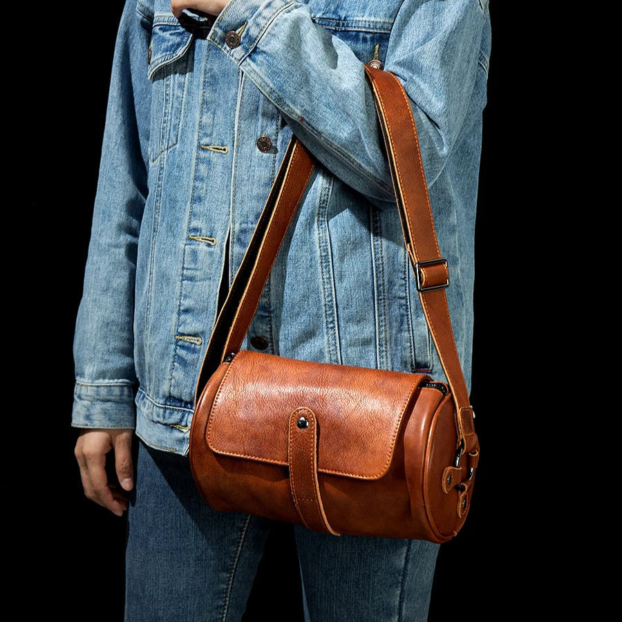 Sac Bandoulière Cuir Homme Vintage