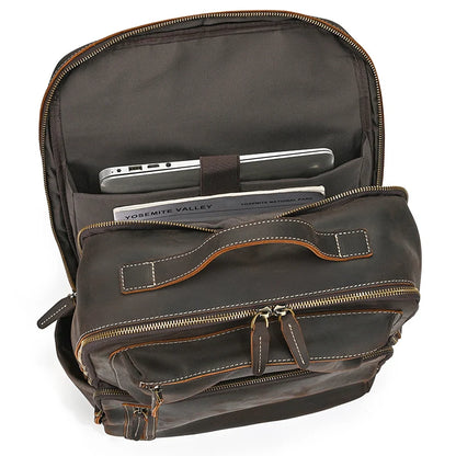 Sac a Dos Cuir Noir Homme Alex
