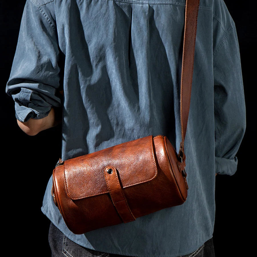 Sac Bandoulière Cuir Homme Vintage