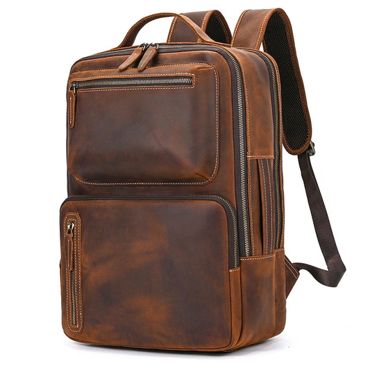 Sac a Dos Cuir Noir Homme Alex