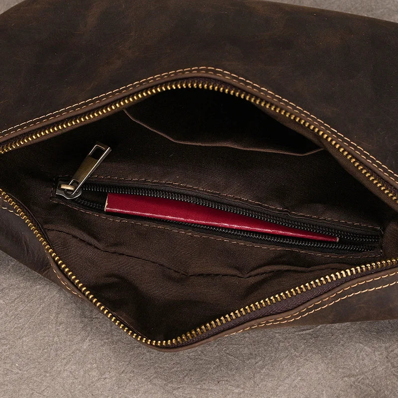 Sac Banane Homme Cuir Marron