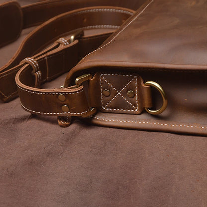 Sac Bandoulière Cuir Marron Homme Julien