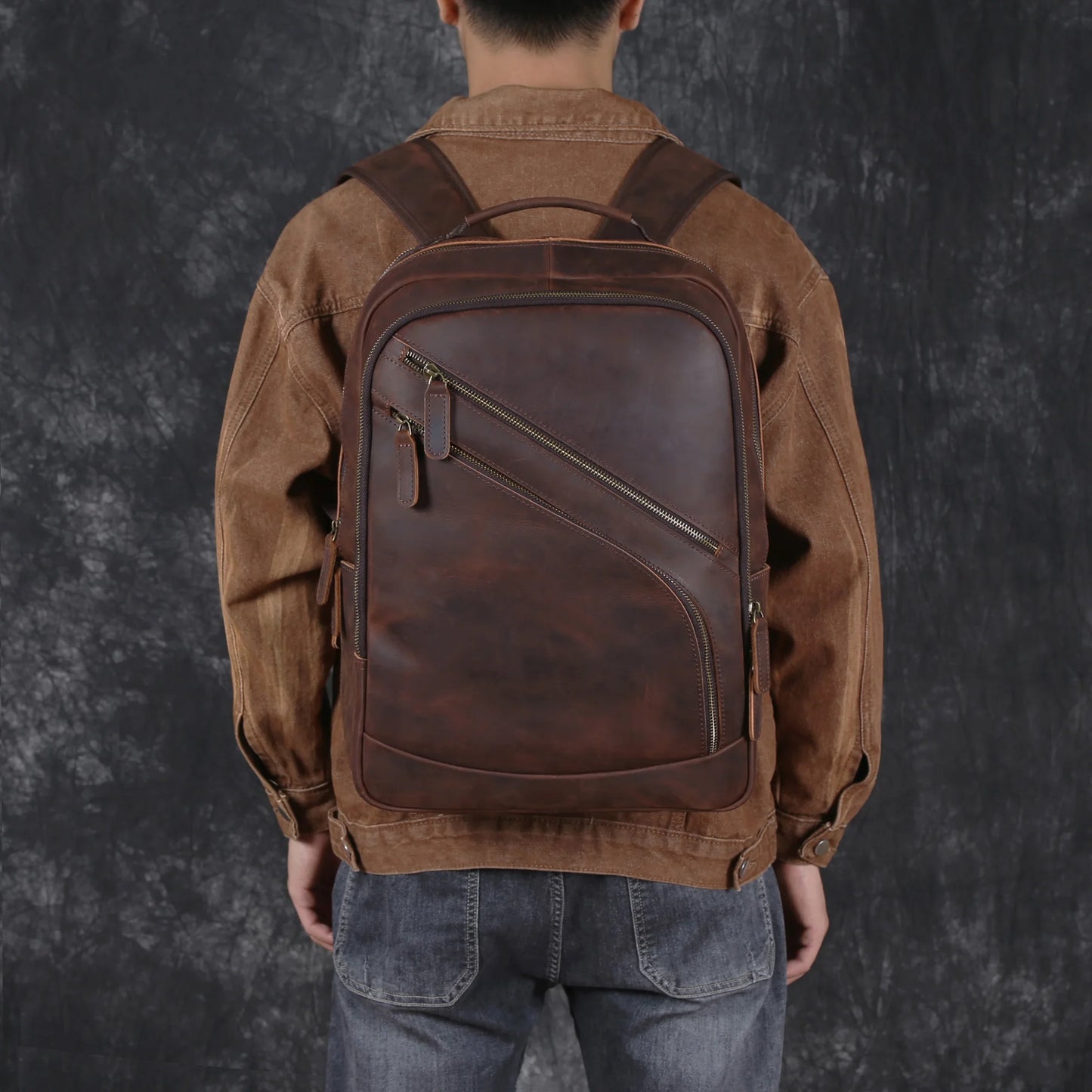 Sac a Dos Cuir Ordinateur Homme