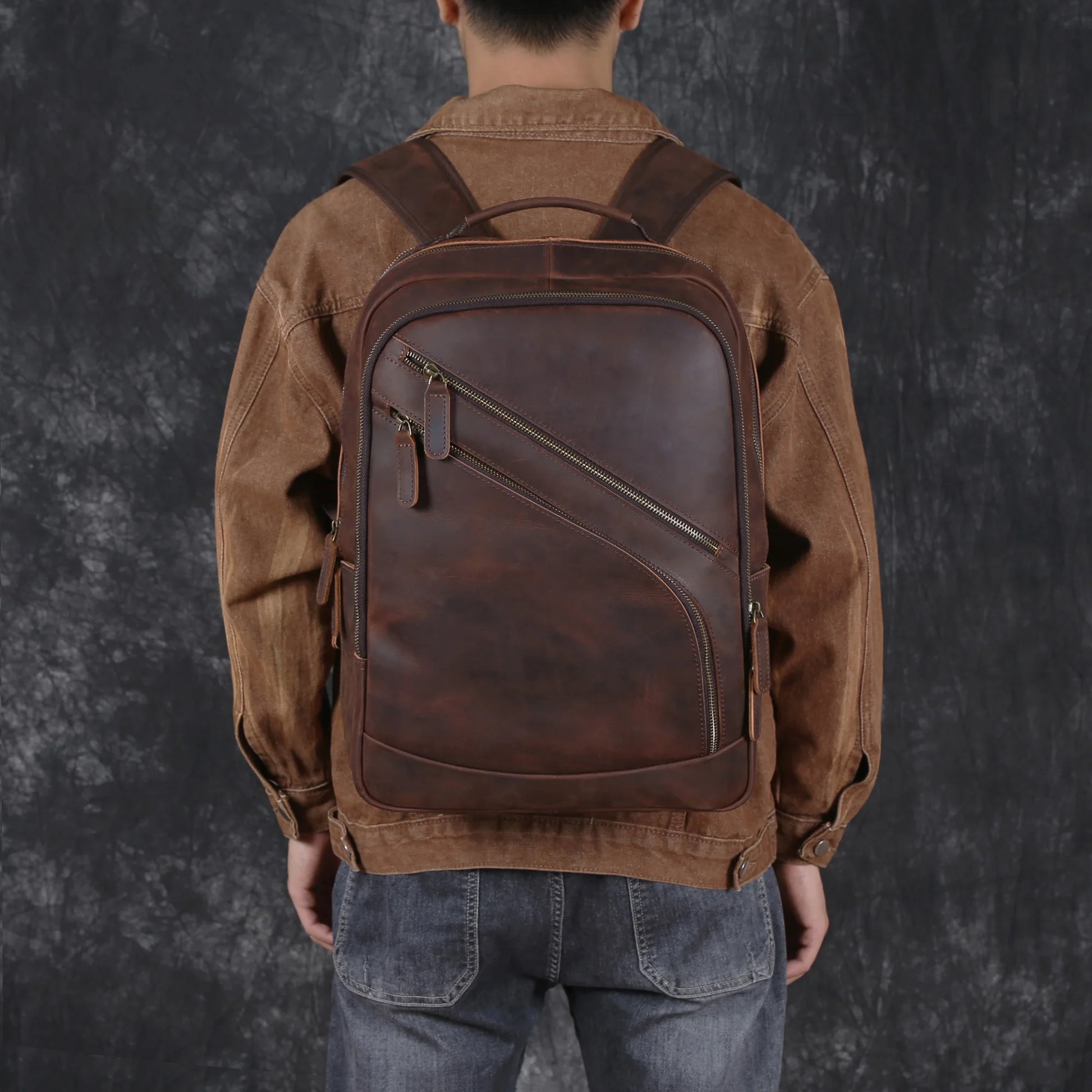 Sac a Dos Cuir Ordinateur Homme