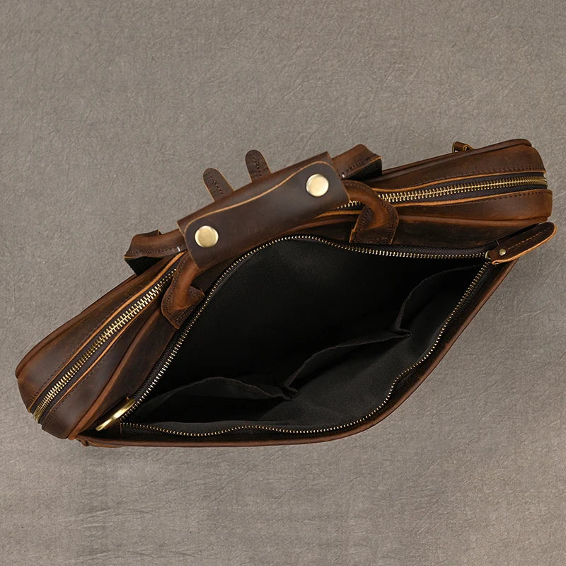 Sac Ordinateur Homme Cuir Marron