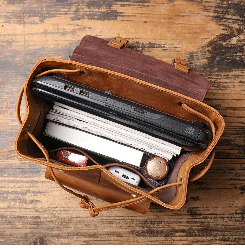 Sac a Dos Cuir Veritable Homme