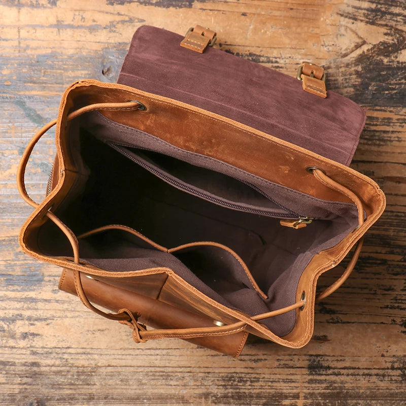 Sac a Dos Cuir Veritable Homme