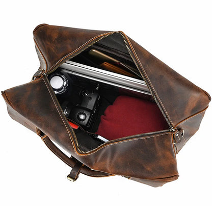 Sac de Voyage Cuir Marron Homme