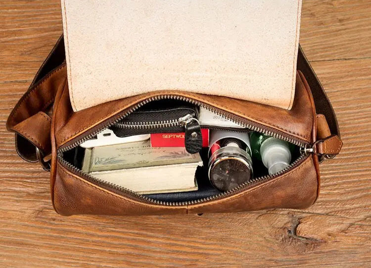 Sac Bandoulière Cuir Homme Vintage