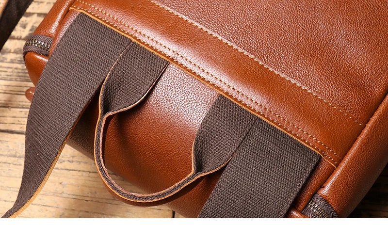 Sac a Dos en Cuir Marron Homme