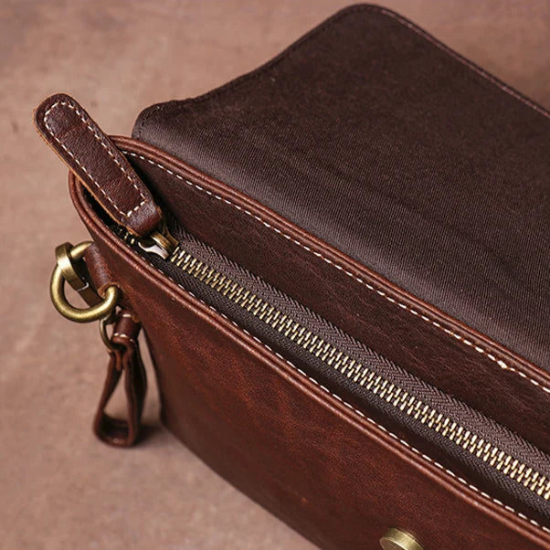 Sac a Main en Cuir Marron